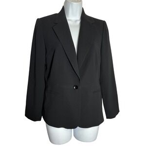 Talbots Black Blazer Size 4 Petite Classic Career Office Jacket‎ PERFECT 🖤🖤